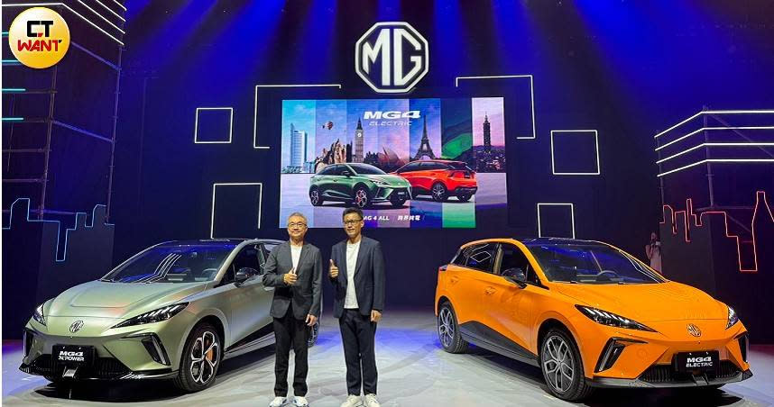 MG發表首款純電休旅MG4，已有超過7,000人預約試乘。（圖／劉芯衣攝）