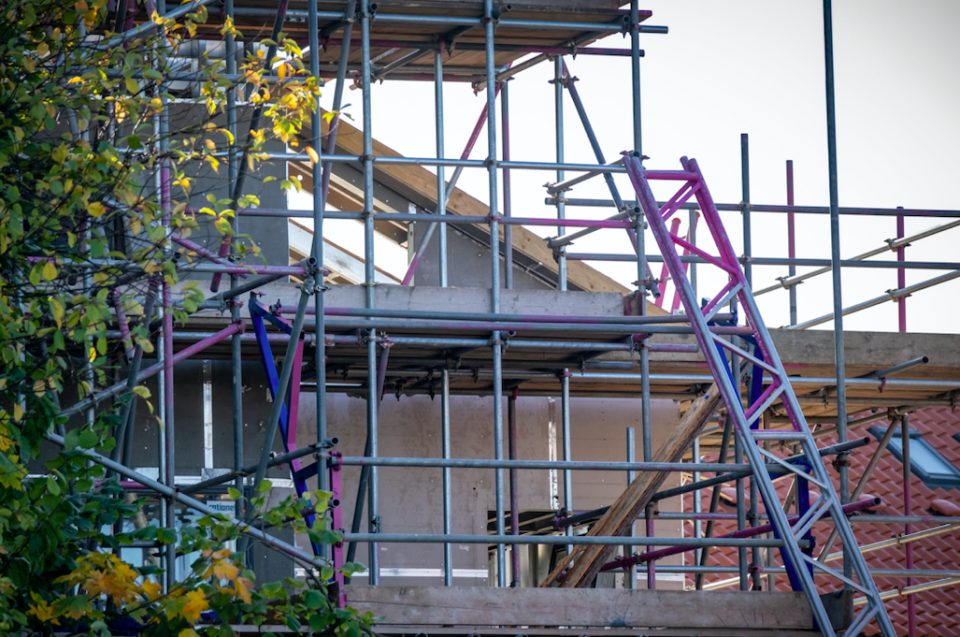 The detached homes are being demolished and razed to the ground before being rebuilt by a new contractor. (SWNS)