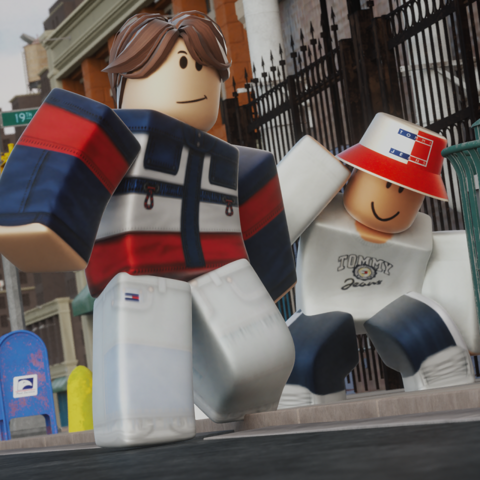 Digital fashion items from the Tommy x Roblox Creators Virtual Collection. - Credit: courtesy shot