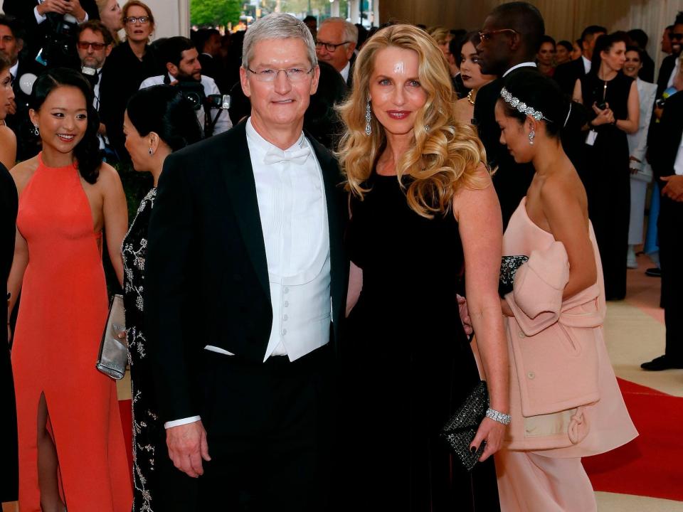 tim cook laurene powell jobs