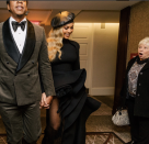 <p>We are all, basically, this woman, who looked beyond shocked to be in the presence of Bey and Jay over the weekend. The singer posted this hilarious shot on her Instagram account, proving that her sense of humor rivals only her sense of style. (Photo: <a rel="nofollow noopener" href="https://www.instagram.com/p/BegtZJxl_8M/?taken-by=beyonce" target="_blank" data-ylk="slk:Beyoncé via Instagram;elm:context_link;itc:0;sec:content-canvas" class="link ">Beyoncé via Instagram</a>) </p>