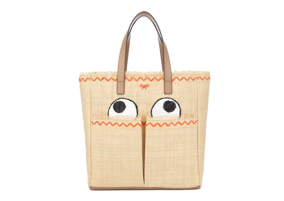 Anya Hindmarch Eyes Small Straw Nevis