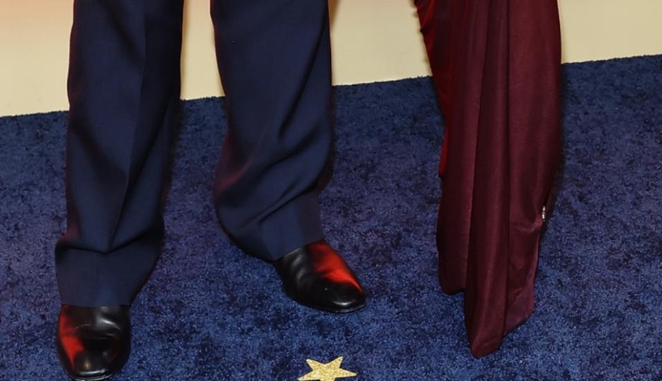 Kane and Katelyn Jae Brown wear dress shoes at the 2024 People's Choice Country Awards in Nashville