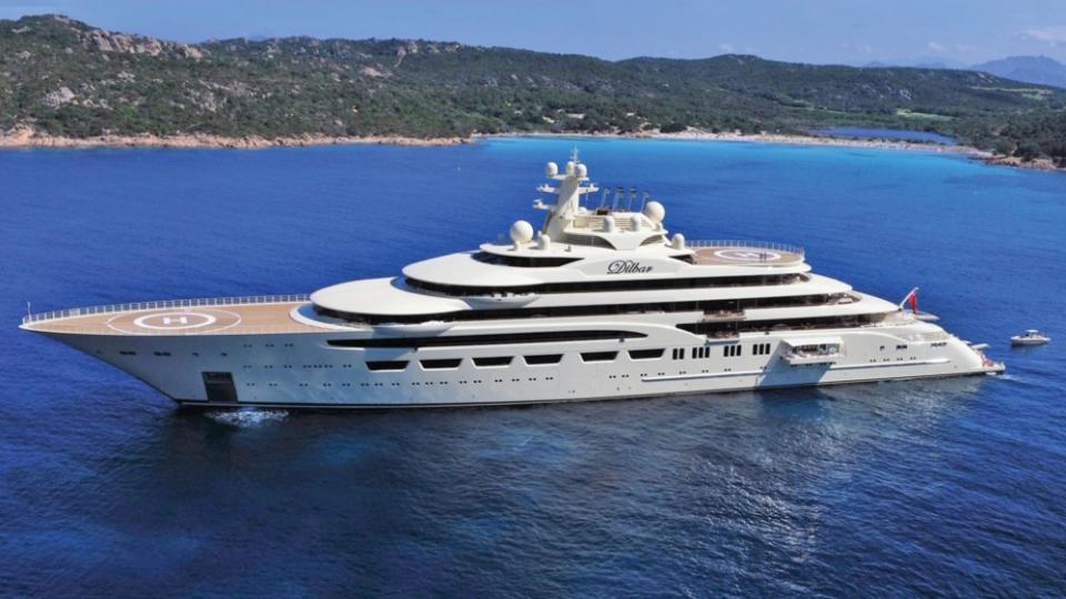 There were reports that the superyacht Dilbar was also seized by German authorities in Hamburg. - Credit: Robb Report File