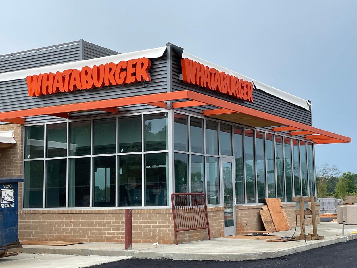 This photo taken on Aug. 6, 2023 shows the Athens, Ga. Whataburger location at 3201 Atlanta Hwy. under construction. The fast food chain will be installing a fourth restaurant in the area at 700 US-29.