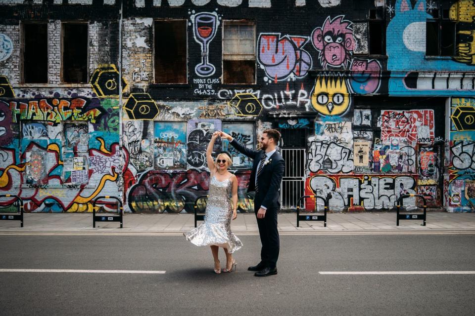 <p>Wedding photography in Britain might not get much better than at the hands of Bongard. Brighton, Bristol, London – you name a UK city and this photographer has found the perfect places to shoot in them.</p><p>‘I’ve always been a photographer but I started shooting weddings after seeing my friends have these amazing days and itching to document them and tell their story,’ she tells us.</p><p>‘I shoot creative weddings bursting with colour and cheer for cool couples who want to do something a bit different for their big day. Travelling, gorgeous buildings, art and colour all massively influence my shooting style, but mostly, I adore weddings with a focus on good people, good music and great times: all the stuff that really matters!’</p><p>If you’re after a photographer capturing the fun, light-hearted and most romantic moments on your big day, then consider Bongard, ASAP.</p><p><strong>Prices</strong>: Start at £1,500 (shorter day, five hour coverage in London)</p><p><strong>Find Joanna Bongard on Instagram <a href="https://www.instagram.com/joannabongardphoto/" rel="nofollow noopener" target="_blank" data-ylk="slk:here;elm:context_link;itc:0;sec:content-canvas" class="link ">here</a>.</strong></p><p><strong><a class="link " href="https://www.joannabongard.com/" rel="nofollow noopener" target="_blank" data-ylk="slk:BOOK HERE;elm:context_link;itc:0;sec:content-canvas">BOOK HERE</a></strong></p>