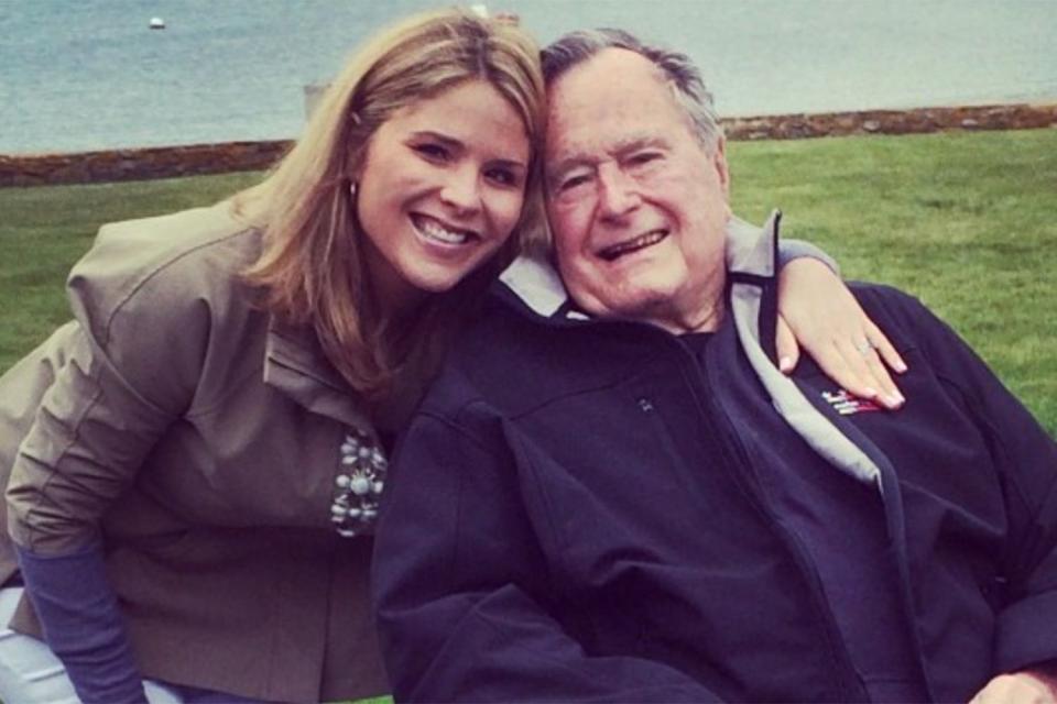 <p>Jenna Bush Hager/Instagram</p> Jenna Bush Hager and George H. W. Bush