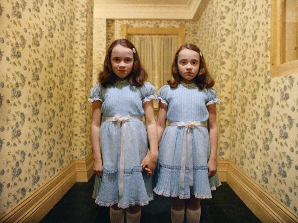 Twins Lisa and Louise Burns in "The Shining."