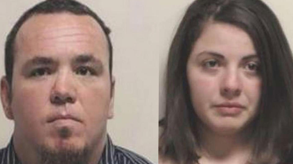 Joseph and Ilaria Mitchell have been charged with child abuse for allegedly waterboarding a little girl. (Photo: Utah County Sheriff’s Office)