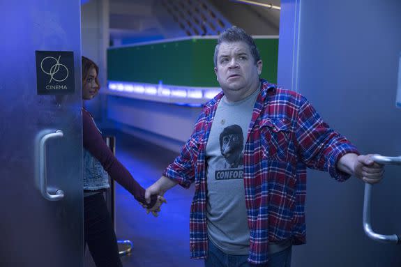 Uncle Dusty (Patton Oswalt) sees a major problem at the movies.