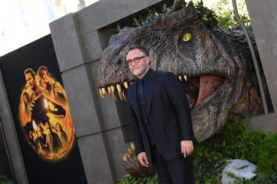 US director Colin Trevorrow arrives for the Los Angeles premiere of Universal Pictures' 