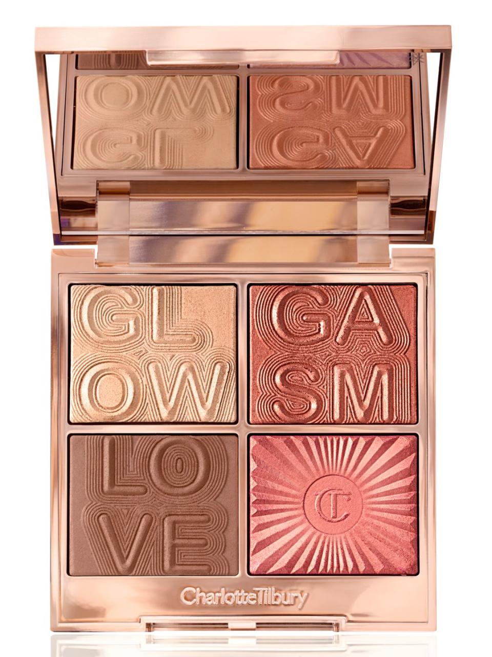 <p><em>We earn a commission for products purchased through some links in this article.</em></p><p> <a class="link " href="https://www.charlottetilbury.com/uk/product/glowgasm-face-palette-lovegasm" rel="nofollow noopener" target="_blank" data-ylk="slk:Buy now;elm:context_link;itc:0;sec:content-canvas">Buy now</a> Charlotte Tilbury.com, £60</p><p>This is the darker shade of the two face palettes and is suitable for medium to dark skin tones. Containing two highlight shades, one blush and one bronzer, it's the only palette you need this summer.</p>