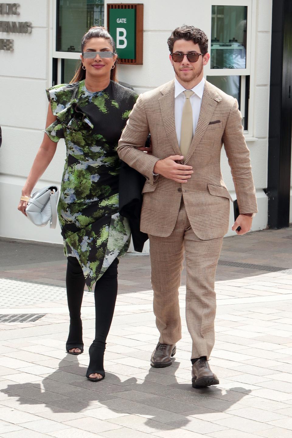 Priyanka Chopra Jonas and Nick Jonas wimbledon