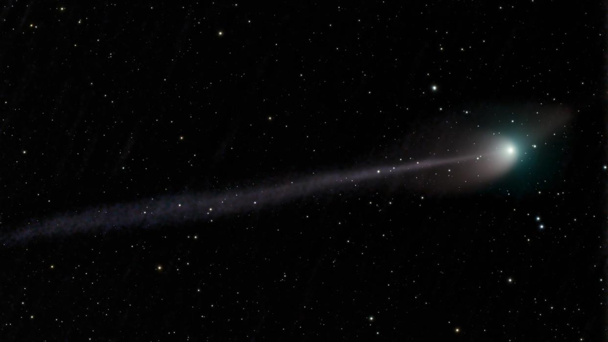  A photograph of comet C/2022 E3 (ZTF) taken by Bob Schiff in Danville, CA. 