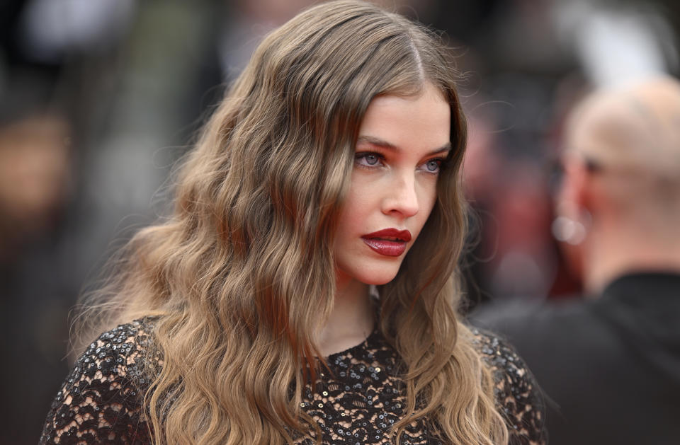 CANNES, FRANCE - MAY 20: Barbara Palvin attends the "The Apprentice" Red Carpet at the 77th annual Cannes Film Festival at Palais des Festivals on May 20, 2024 in Cannes, France. (Photo by Gareth Cattermole/Getty Images)