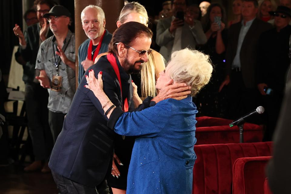 Ringo Starr and Brenda Lee attend the 2023 Musicians Hall Of Fame Induction Ceremony at Musicians Hall of Fame and Museum on September 24, 2023 in Nashville, Tennessee.