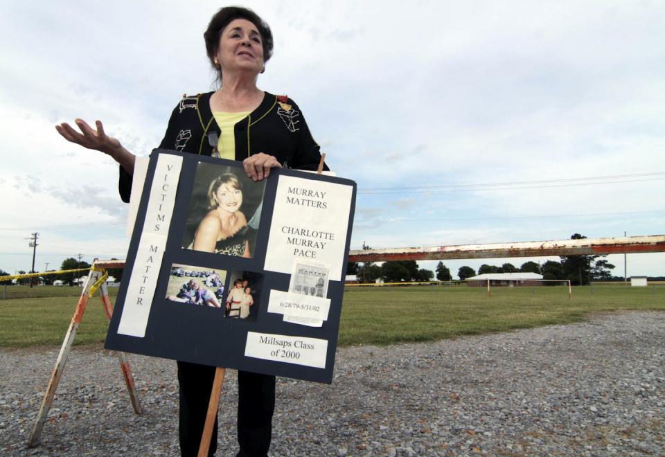 A 2010 photo of a victims advocate Ann Pace who supports the death penalty. AP Photo/Rogelio V. Solis