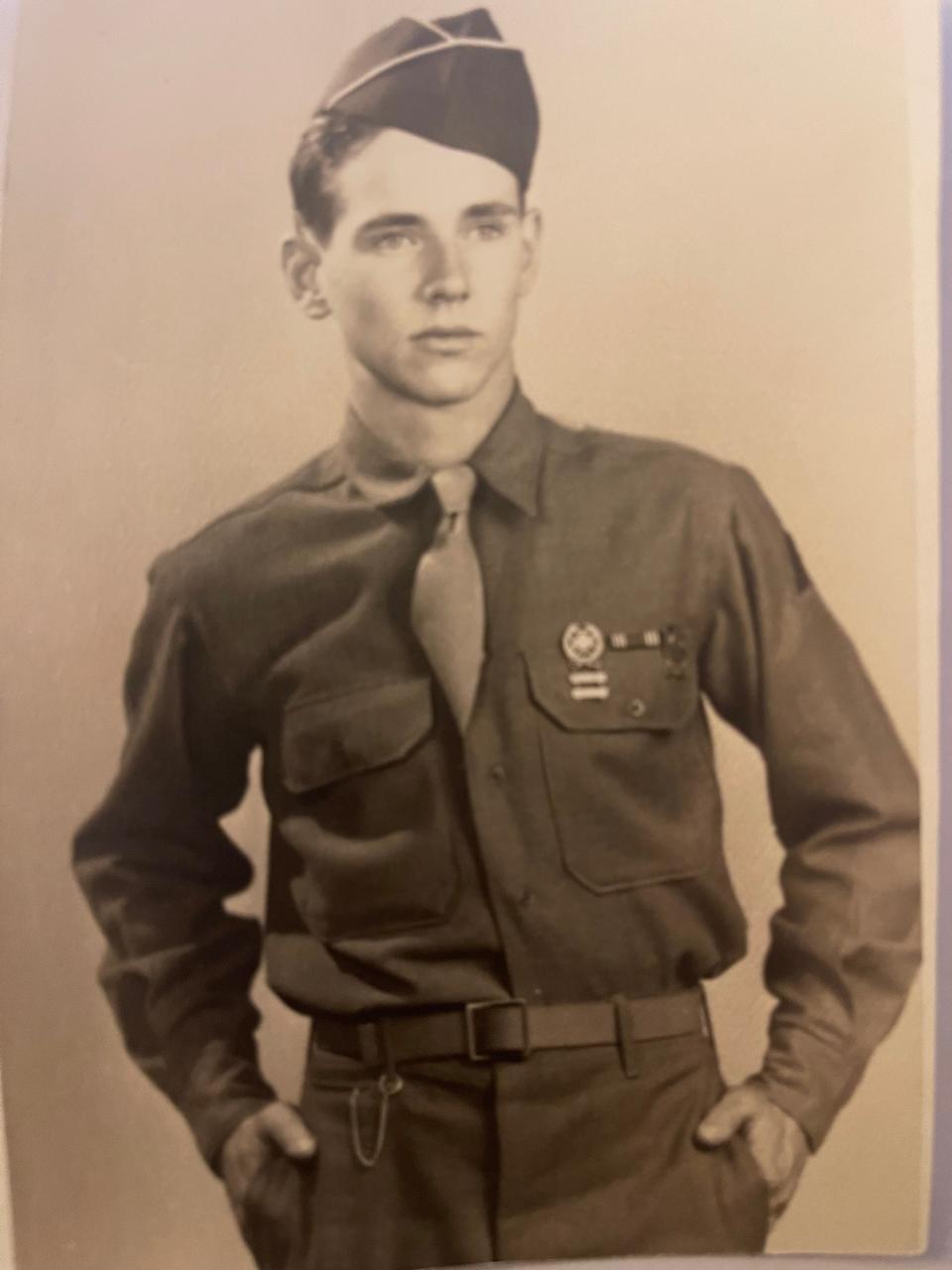 Thomas Tripp Cary, of South Dartmouth, who served in the United States Army’s 21st Armored Infantry Battalion of the 11th Armored Division during WWII.