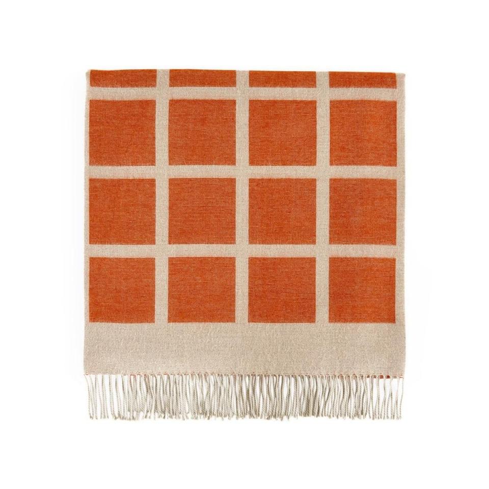 23) Squares Baby Alpaca Throw