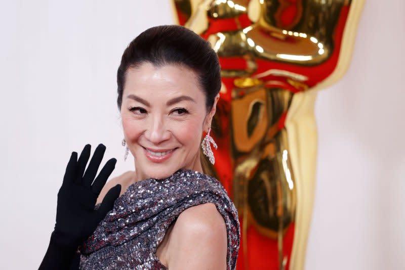 Michelle Yeoh attends the Academy Awards in March. File Photo by John Angelillo/UPI