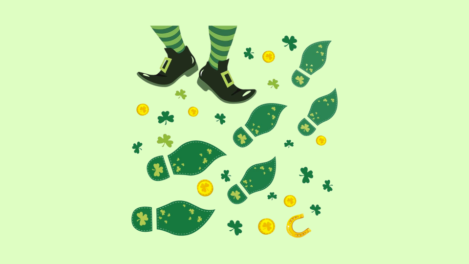 These leprechaun stickers are sure to be a hit with kids.