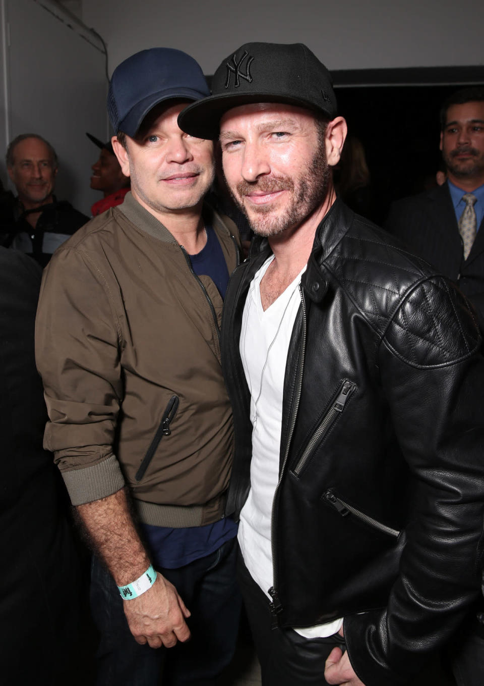 LOS ANGELES, CA - FEBRUARY 12:  Paul Oakenfold and Jason Bentley attend the CORE Hydration At The Grammy “Friends and Family” Celebration at Quixote Studios on February 12, 2016 in Los Angeles, California.  (Photo by Todd Williamson/Getty Images for CORE Hydration)