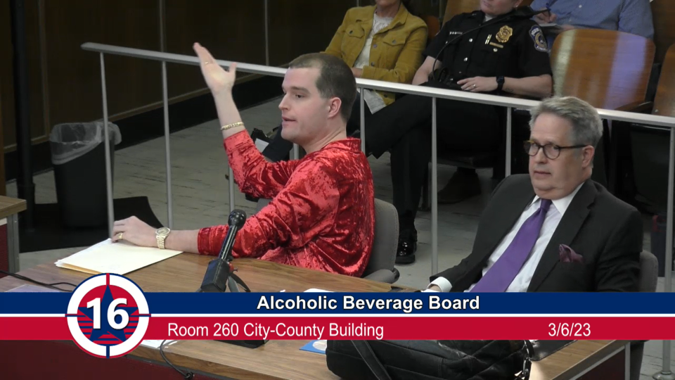 Ryan Carlson, ownership-representative for Club Onyx, defended the club's request to renew its alcohol permit at the March 6 Marion County Alcohol Beverage Board meeting.