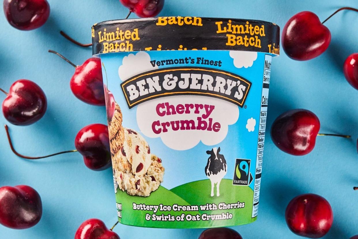 Ben &amp; Jerry's Announces New 'Cherry Crumble' Ice Cream Flavor