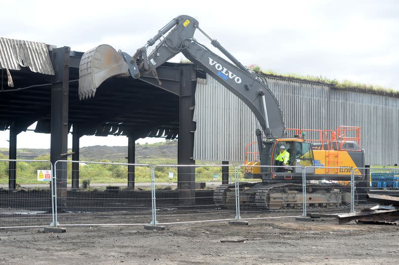 Tees Valley Mayor Ben Houchen pictured in 2020 at the former Redcar steelworks helping to begin demolition of the site for planned new development