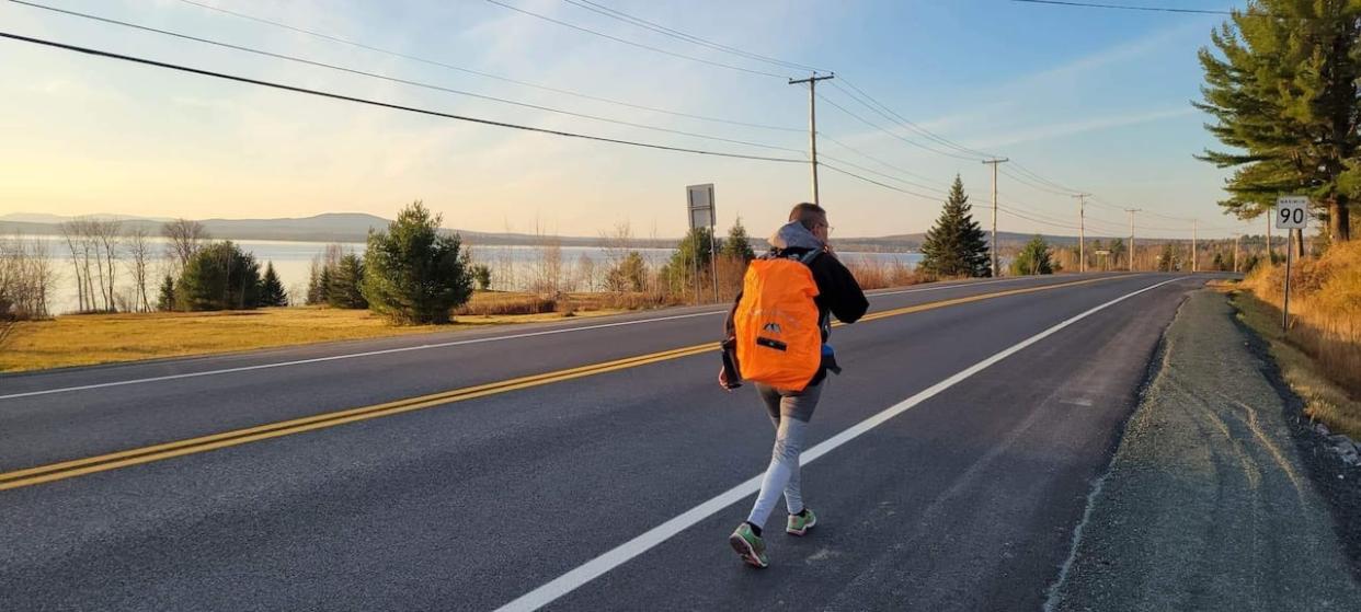 Maureen Vachon was diagnosed with metastatic breast cancer in 2019. After 52 treatments, the 53-year-old set out on a physical challenge — being the first person to complete the Chemin du Québec from Montreal to Gaspé and back. (Maureen Vachon - image credit)