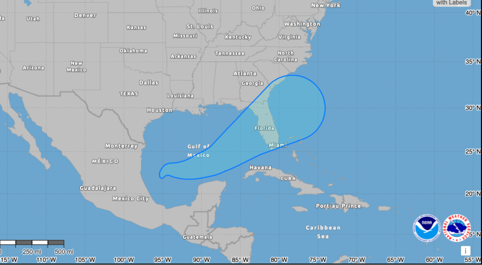 Hurricane Milton rapidly intensified yesterday in the Gulf of Mexico (National Hurricane Center)