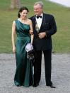 <p>The royals aren’t known for their public displays of affection, but Mary and Prince Henrik happily posed arm-in-arm when they attended King Carl Gustaf of Sweden’s 60th birthday in 2006.</p>