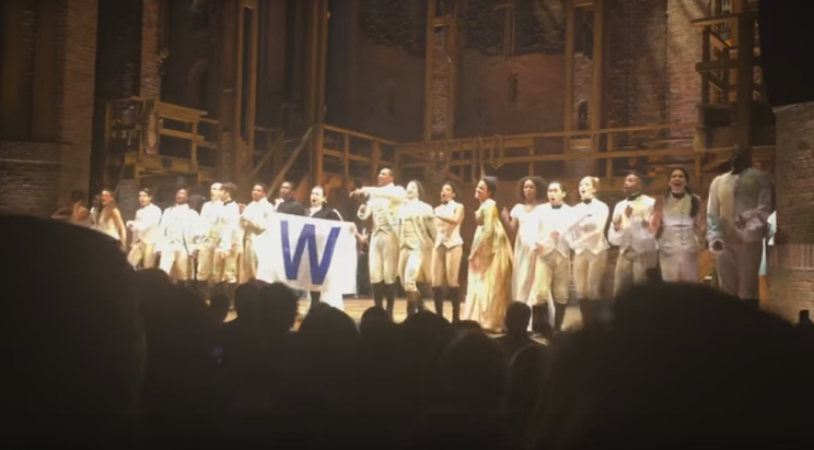 The Chicago cast of Hamilton sings 