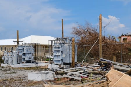 Damage in the aftermath of Hurricane Dorian in Marsh Harbour