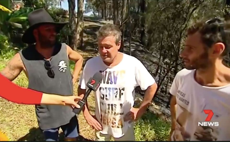 These three men helped to save countless homes. Source: 7 News