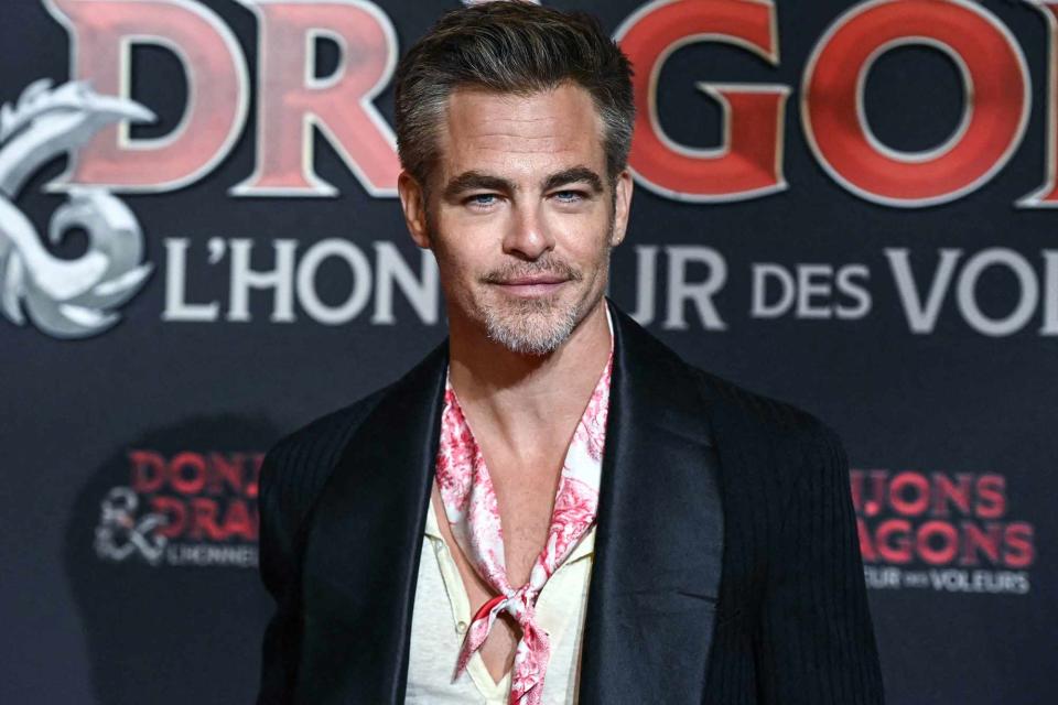 <p>CHRISTOPHE ARCHAMBAULT/AFP via Getty</p> Chris Pine