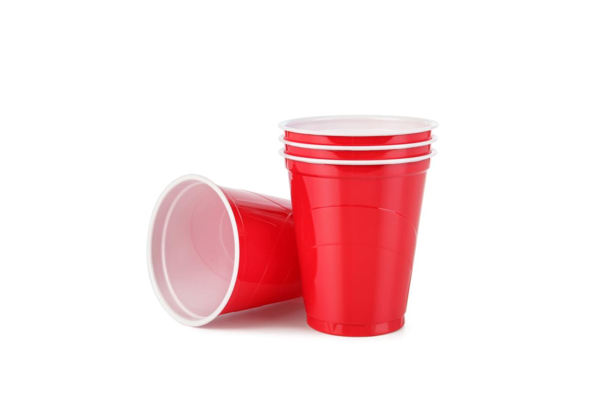 Red plastic cups