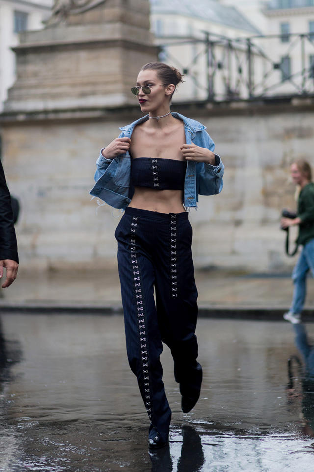 How to get Bella Hadid's retro-chic Paris Fashion Week look