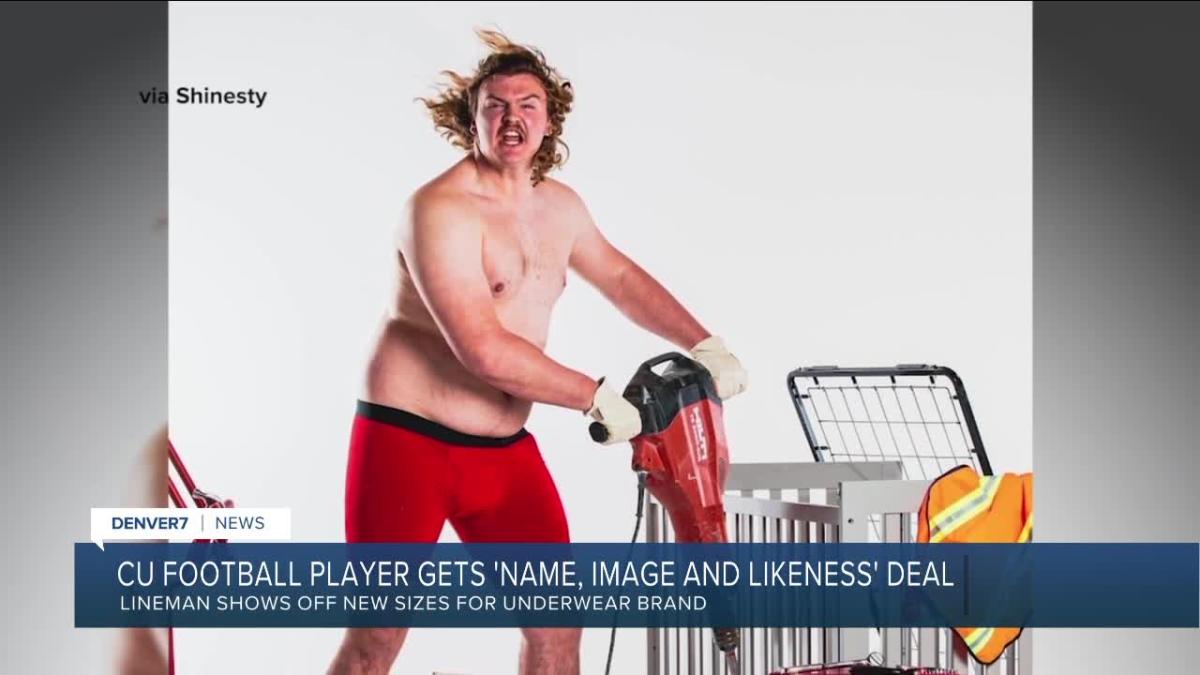CU Boulder offensive lineman goes viral for underwear modeling gig
