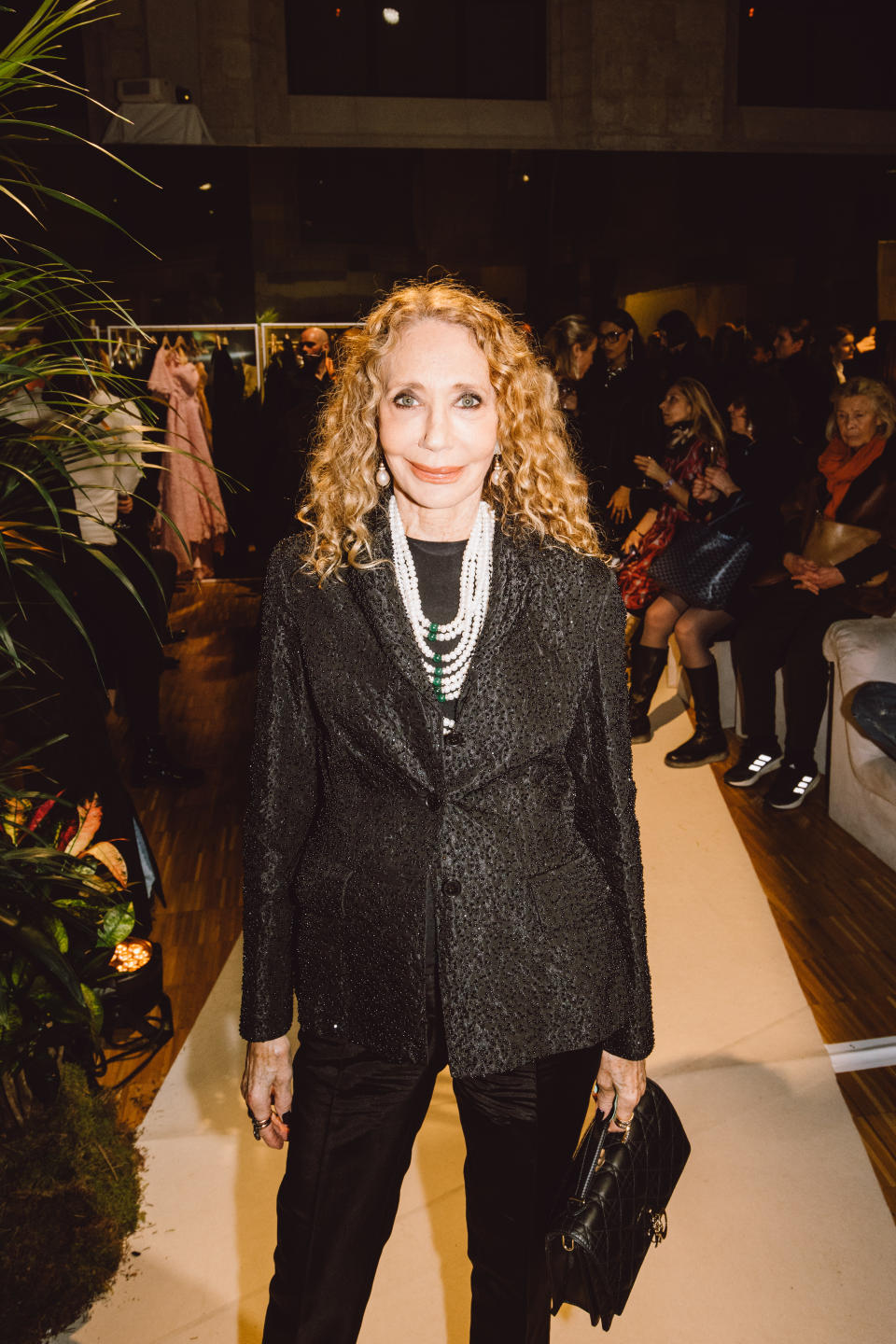 Marisa Berenson at Saudi 100 Brands showroom in Paris