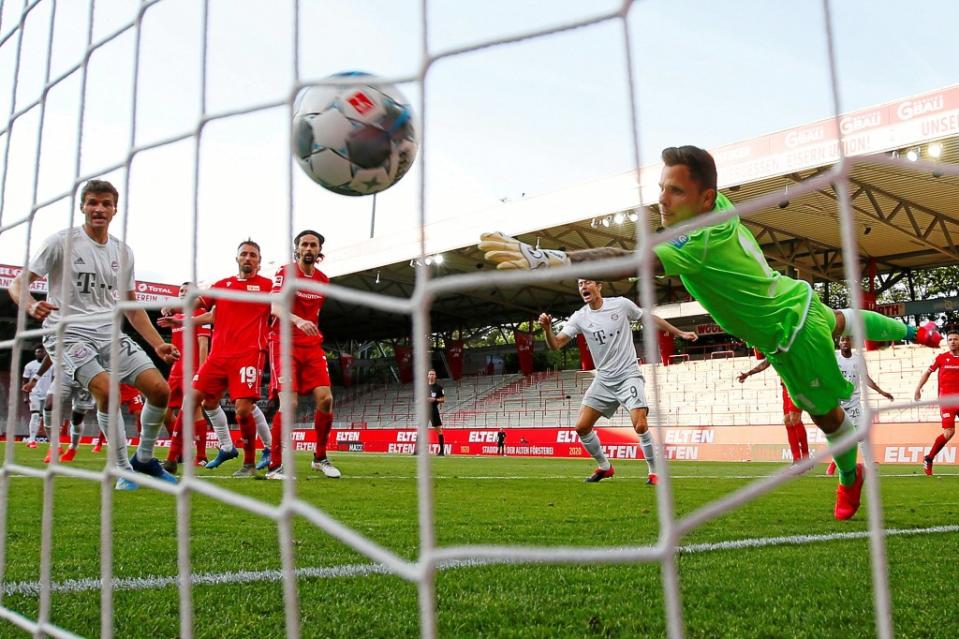 Auch bei Union Berlin wird es in der Alten Försterei weiter Spiele vor leeren Rängen geben, wie schon gegen den FC Bayern in der vergangenen Saison.<span class="copyright">Hannibal Hanschke / pa / dpa</span>