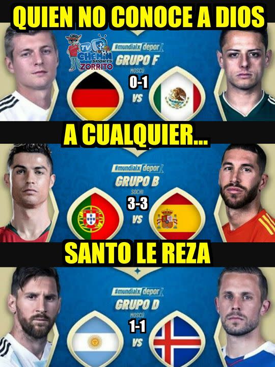 Memes Alemania vs México