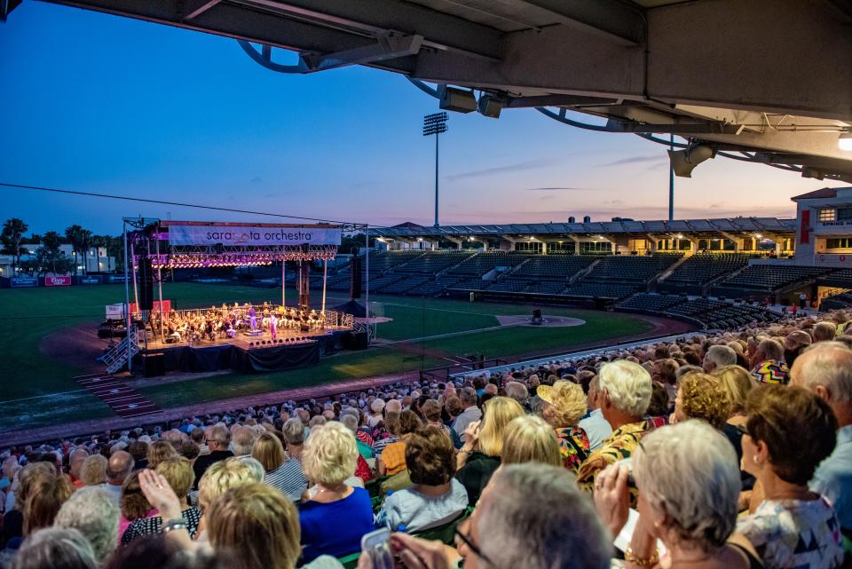 The Sarasota Orchestra's Outdoor Pops goes “Back to the 80s” for a concert at Ed Smith Stadium.