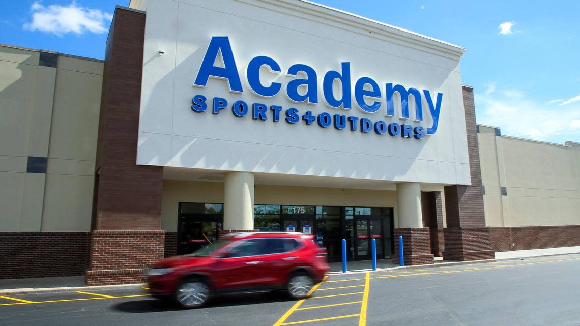 The Academy Sports + Outdoors store at 3220 Nicholasville Rd., is in the South Park shopping center where the former Office Depot and Bed Bath and Beyond stores were located.