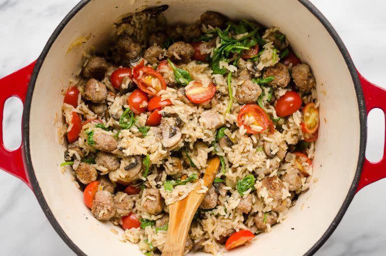 One-Pot Sausage and Veggie Rice