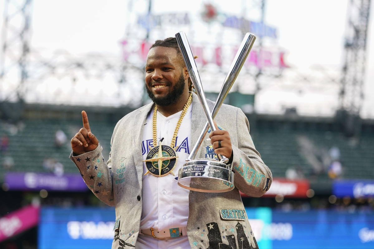 Vladimir Guerrero Jr Toronto Blue Jays Home Run Derby Baseball Jersey -   Worldwide Shipping