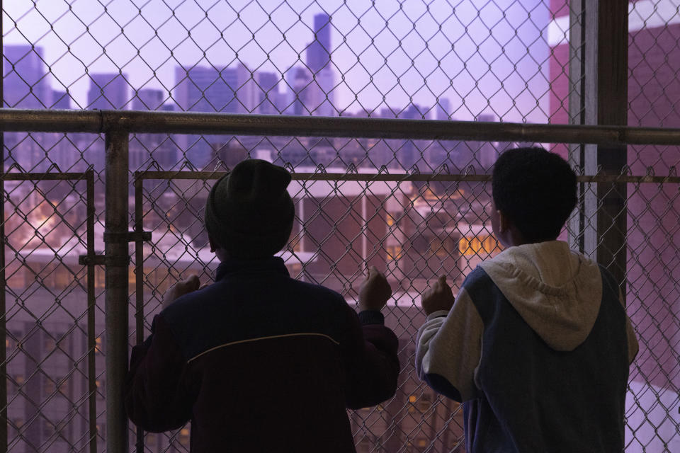 This image released by Participant/Sony Pictures Classics shows Blake Cameron James and Gian Knight Ramirez in a scene from the film "We Grown Now." (Danielle Scruggs/Participant/Sony Pictures Classics via AP)