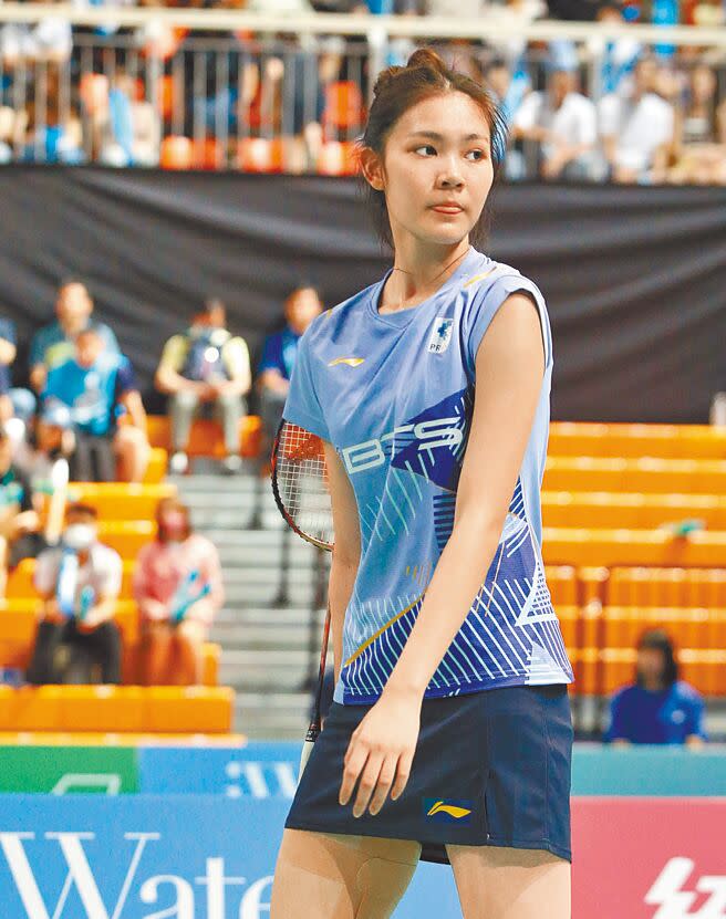 泰國羽球女單選手碧查夢昨止步台北羽球公開賽4強。（杜宜諳攝）