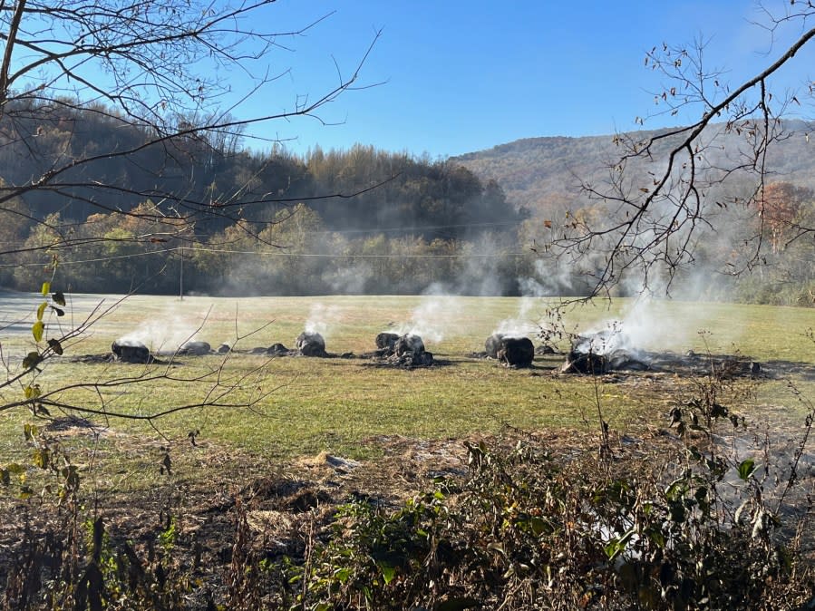 Franklin County mountain fire