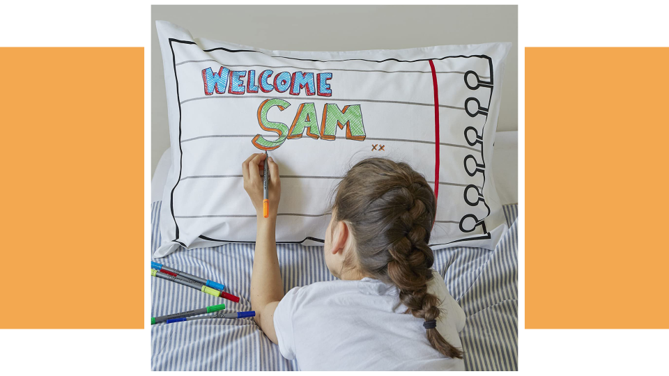 Arts and crafts gifts for kids: A pillowcase to doodle on